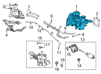 OEM 2019 Toyota Mirai Master Cylinder Assembly Diagram - 47050-62040