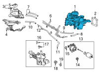 OEM 2017 Toyota Mirai Master Cylinder Assembly Diagram - 47050-62020