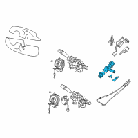 OEM 2005 Kia Amanti Steering Lock Assembly Diagram - 819103F010