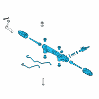 OEM 2015 Toyota Tundra Power Steering Gear Assembly(For Rack & Pinion) Diagram - 44250-0C131