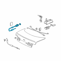 OEM 1993 Honda Civic Cable, Fuel Lid Opener (Driver Side) Diagram - 74411-SR1-A01