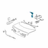 OEM 2001 Acura Integra Cylinder, Trunk Remote Control Diagram - 74886-SK8-A01