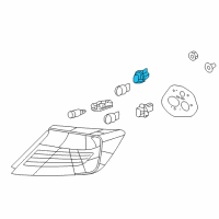 OEM 2015 Honda Civic Socket (T20) Diagram - 33515-TS8-003