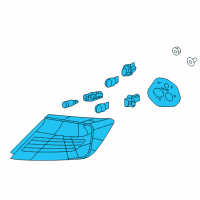 OEM 2015 Honda Civic Taillight Assy., L. Diagram - 33550-TS8-A51