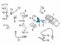 OEM 2015 Hyundai Genesis Canister Close Valve Diagram - 31430-B1500