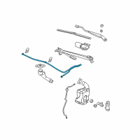 OEM Saturn Aura Hose Asm-Windshield Washer Nozzle Diagram - 25930185