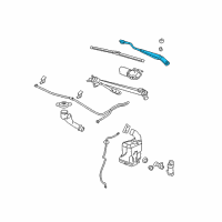 OEM 2011 Chevrolet Malibu Wiper Arm Diagram - 22873375