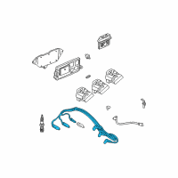 OEM 2000 Oldsmobile Silhouette Wire Kit, Spark Plug Diagram - 19170842