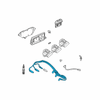 OEM Oldsmobile Silhouette Wire Kit, Spark Plug Diagram - 19170842