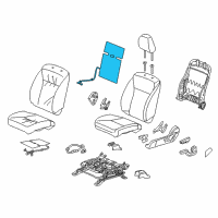 OEM 2019 Honda Fit Heater, Left Front Seat-Back Diagram - 81524-T5R-A01