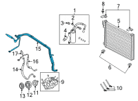 OEM Ford E-350 Super Duty Liquid Hose Diagram - CC2Z-19E558-B