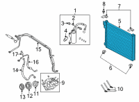 OEM 2014 Ford E-350 Super Duty Condenser Diagram - 9C2Z-19712-B