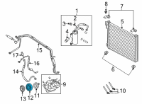 OEM 2014 Ford F-350 Super Duty Pulley Diagram - BC3Z-19D784-B