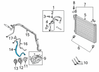 OEM 2022 Ford E-350 Super Duty A/C Liquid Line Hoses Diagram - LCZZ19835B