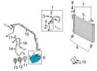 OEM 2021 Ford E-350 Super Duty Compressor Diagram - LC4Z-19703-A