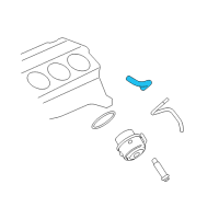 OEM Saturn Engine Oil Cooler Inlet Hose Assembly Diagram - 12593173