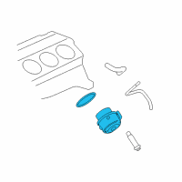 OEM Chevrolet Uplander Oil Cooler Diagram - 12610723