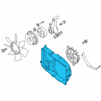 OEM 2020 Nissan NV1500 Shroud-Radiator, Upper Diagram - 21476-9JE0B