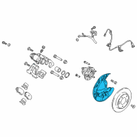 OEM 2017 Hyundai Ioniq Extra Bracket, LH Diagram - 58390-G7000