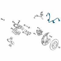 OEM Hyundai Elantra GT Cable Assembly-ABS.EXT, LH Diagram - 91920-G3000