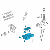 OEM Cadillac CTS Oil Pan Diagram - 12657496