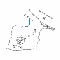 OEM 2010 Hyundai Veracruz Hose & Connector Assembly-Windshield Washer Diagram - 98660-3J000