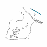 OEM Hyundai Veracruz Passeger Wiper Blade Assembly Diagram - 98360-3J003