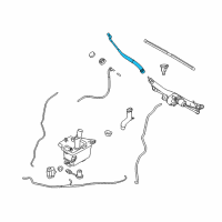 OEM 2012 Hyundai Veracruz Windshield Wiper Arm Assembly(Driver) Diagram - 98311-3J000