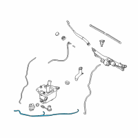 OEM 2012 Hyundai Veracruz Hose Assembly-Windshield Washer Diagram - 98650-3J000