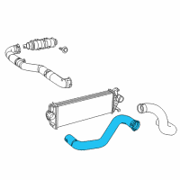 OEM 2019 Jeep Grand Cherokee Hose-Charge Air Cooler Diagram - 52014833AC