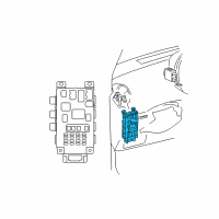 OEM 2006 Scion xA Fuse & Relay Box Diagram - 82732-52020