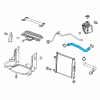 OEM 2018 Chevrolet Camaro Upper Hose Diagram - 84016171