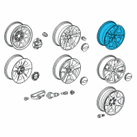 OEM 2017 Chevrolet Tahoe Wheel Diagram - 84227871