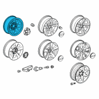 OEM GMC Sierra 1500 Wheel Diagram - 20942020