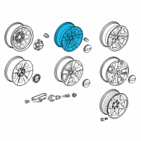 OEM 2017 Chevrolet Tahoe Wheel Diagram - 20937769