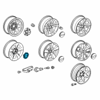 OEM Chevrolet Silverado 1500 Center Cap Diagram - 20942001