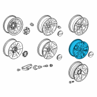 OEM 2016 Chevrolet Tahoe Wheel Diagram - 22905550