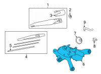 OEM 2021 Toyota Venza Rear Motor Diagram - 85130-48100