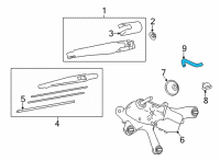 OEM Toyota Venza Washer Hose Diagram - 90099-62105