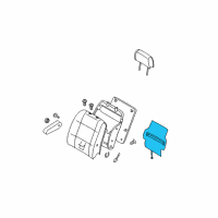 OEM 2004 Nissan Quest Heater Unit-Front Seat Cushion Diagram - 87385-5Z060