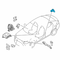 OEM 2018 Toyota Yaris iA Side Sensor Diagram - 89831-WB002