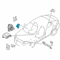 OEM 2018 Toyota Yaris iA Side Sensor Diagram - 89831-WB001
