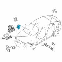 OEM Scion iA Side Sensor Diagram - 89831-WB001