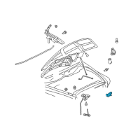 OEM Dodge Ram 3500 Hood Latch Diagram - 55255451AC