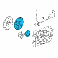 OEM 2013 Buick LaCrosse Fan Blade Diagram - 20970657