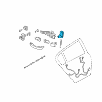 OEM 2008 Saturn Astra Lock Diagram - 93357625