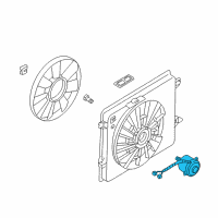 OEM Nissan Quest Motor Assy-Fan Diagram - 21487-7B000