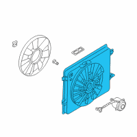 OEM Nissan Quest SHROUD Assembly Diagram - 21483-7B000