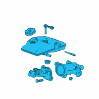 OEM 2015 Cadillac ELR Master Cylinder Diagram - 22936034