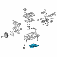 OEM Chevrolet Volt Lower Oil Pan Diagram - 12637773